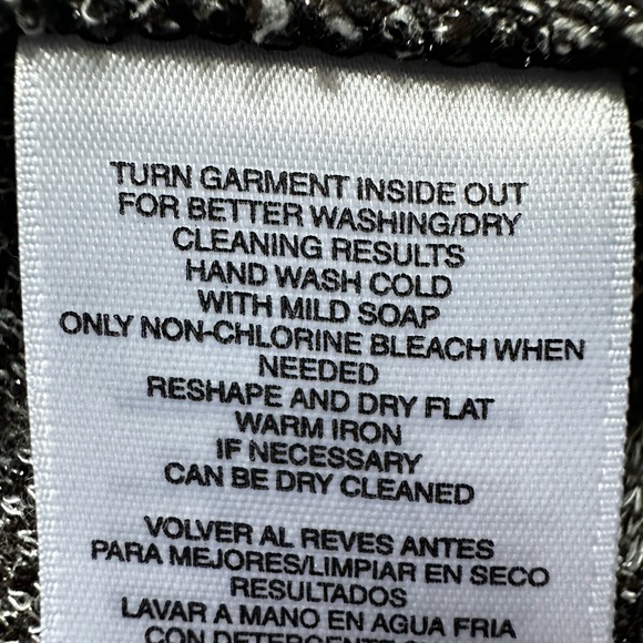 Kasper Black/Gray Houndstooth Long Cardigan- Size Small - Picture 8 of 10